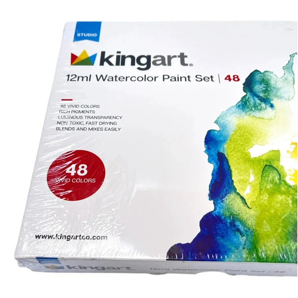 Kingart Watercolor  Paint 48 Tube Set 12 ml Colors New Sealed - Picture 4 of 4